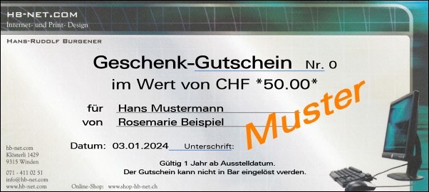 Geschenk-Gutschein